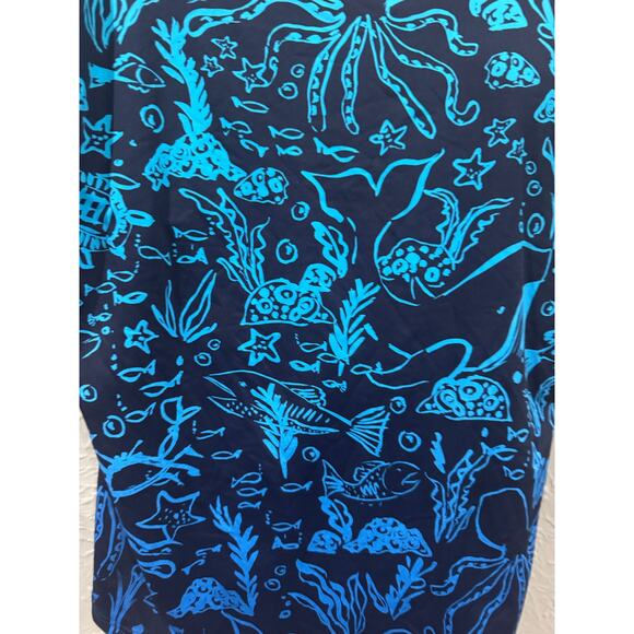 Lands' End Sea Creature Underwire Tankini Top Size 16 - Picture 2 of 4